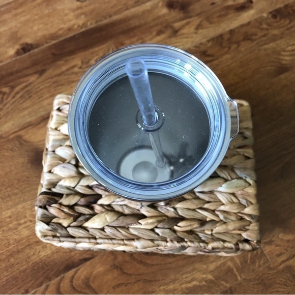 Large black tumbler with straw 24oz (includes your choice of stickers) - Picture 2 of 2